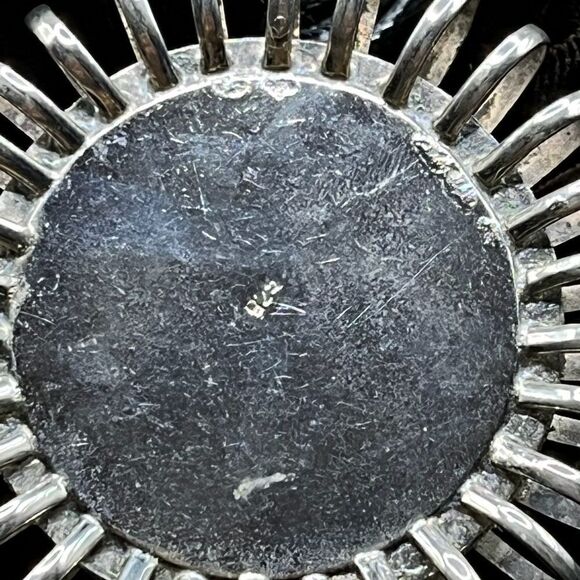 Runway statement Green Turquoise and Coral 925 pendant. - Picture 3 of 5